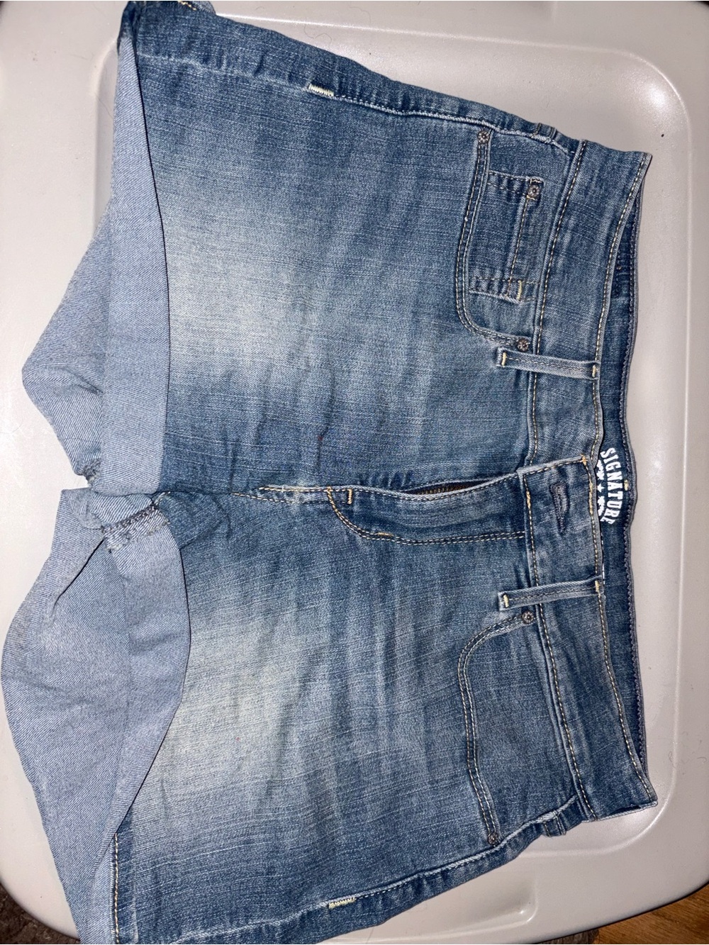 Signature Dark Blue Denim Modern Shorts